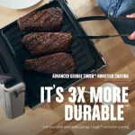 George Foreman Digital Smokeless Indoor Contact Grill, Family Size, Silver thumbnail 7