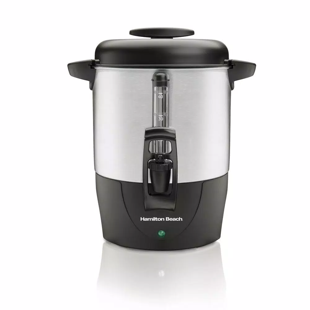 Hamilton Beach 40-Cup Stainless Steel Coffee Urn, Electric Server with Dual Heaters