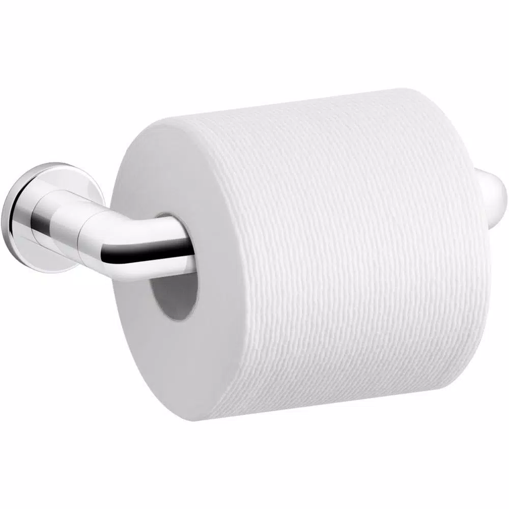 KOHLER Kumin Wall-Mount Toilet Paper Holder, Polished Chrome