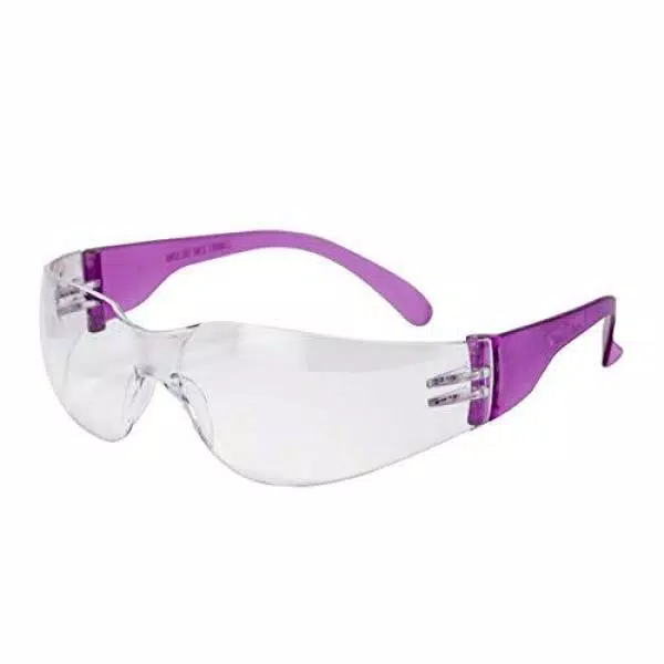 Safe Handler Hyline Safety Glasses with Anti-Scratch Clear Lenses, 12-Pair Assorted Color Pack