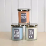 LUMABASE Fresh Collection Scented Candles Set of 3 - 10 oz. Glass Jars thumbnail 2