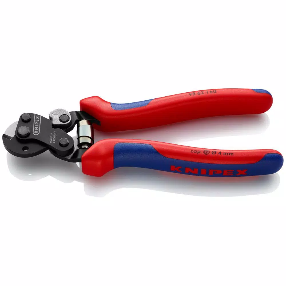 KNIPEX 6-1/4 in. Wire Rope Cutter, High-Strength Cable Cutting Pliers