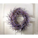 Unbranded 19.7 in. Lavender-Inspired Purple Dried Flower Wreath, Cottage Style thumbnail 8