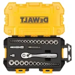 DEWALT 34-Piece 1/4 in. and 3/8 in. Drive Socket Set thumbnail 1