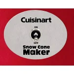 Cuisinart 20 oz. Red Countertop Snow Cone Machine thumbnail 2