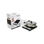 Tayama 1500W Single Burner 8 in. Black Induction Hot Plate with Shabu Cooking Pot thumbnail 7