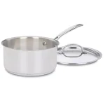 Cuisinart Chef's Classic 3 Qt. Stainless Steel Saucepan with Glass Lid thumbnail 1
