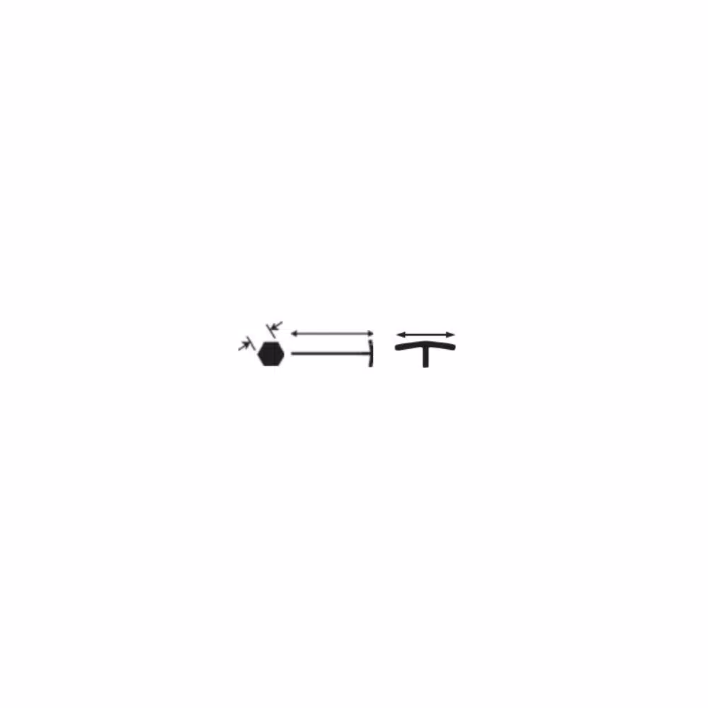 Bondhus 8-Piece Metric Ball End and Hex T-Handle Set with ProGuard Finish and Stand