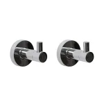 Italia Venezia 2-Piece Polished Chrome Bathroom Hardware Set thumbnail 1