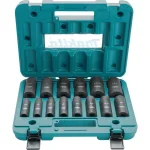 Makita 1/2 in. 6-Point Fractional Deep Impact Socket Set, 14-Piece thumbnail 2