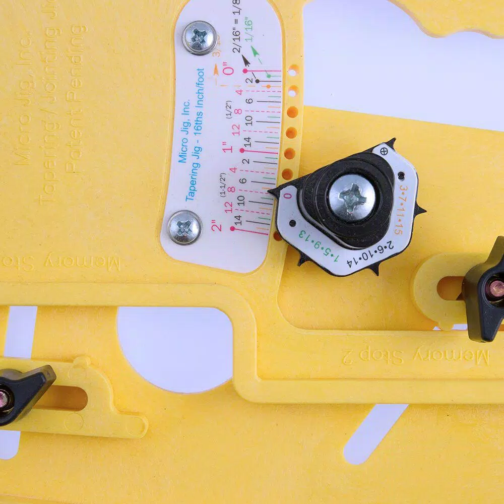 Microjig MICRODIAL Tapering Jig for Table Saw, Router Table, and Band Saw - Compatible with GRR-RIPPER 3D