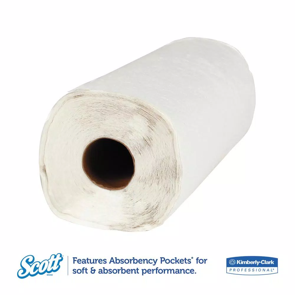 Scott Kitchen Roll Towels, 128 Sheets per Roll, 20 Rolls per Carton, White