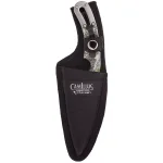 Camillus Dominator 2.25 in. Stainless Steel Drop Point Fixed Blade Knife with Aluminum Handle and Sheath thumbnail 3