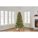 Unbranded 9 ft. Braxton Pre-Lit Color Changing Artificial Christmas Tree with 900 Micro Dot LED Lights thumbnail 2