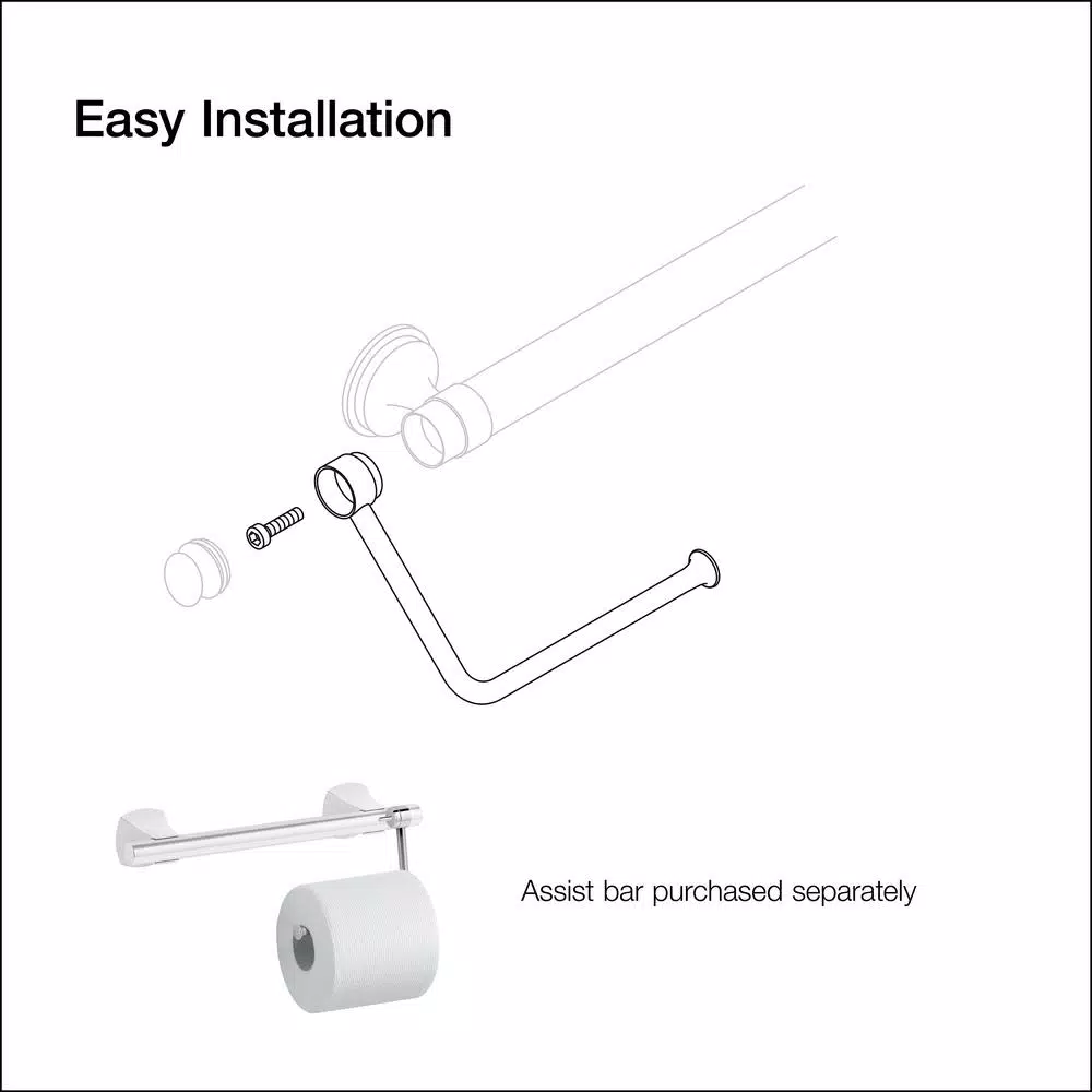 KOHLER Toilet Tissue Holder Accessory in Vibrant Brushed Nickel