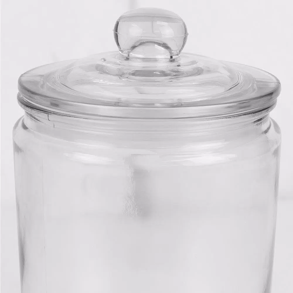 Unbranded Renaissance Collection Medium Glass Canister with Easy Grab Knob