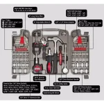 Apollo 79-Piece Multi-Purpose Hand Tool Set with Blow Molded Carrying Case thumbnail 3