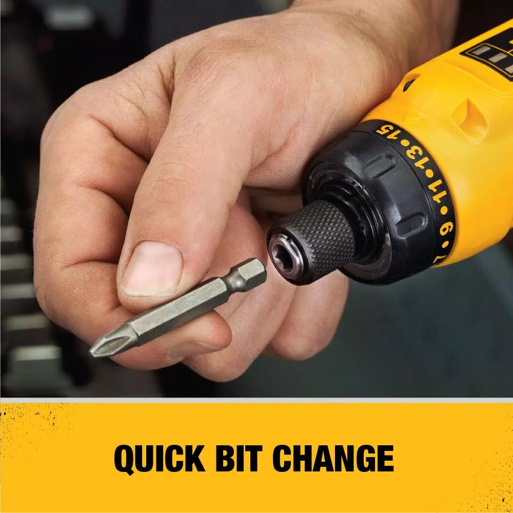 DEWALT 8V MAX Cordless Gyroscopic Screwdriver Kit with 1.0 Ah Battery, Charger & Bag