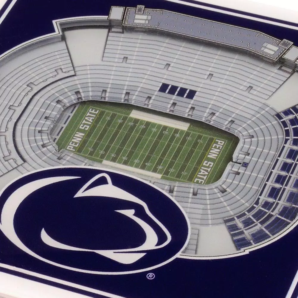 YouTheFan NCAA Penn State Nittany Lions StadiumViews 3D Acrylic Coasters, 2-Pack