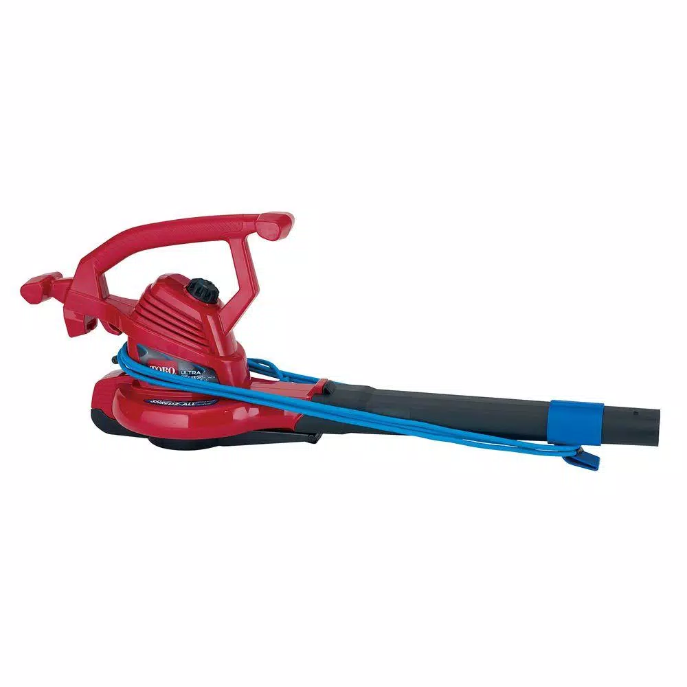 Toro UltraPlus 12 Amp Electric Leaf Blower, Vacuum, and Mulcher - 250 MPH, 350 CFM