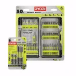 RYOBI Impact Rated Driving Bit Set, 58-Piece Kit with Bonus 8-Piece Set thumbnail 1