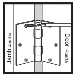 Everbilt 3-1/2 in. x 5/8 in. Radius Oil-Rubbed Bronze Smooth Action Steel Door Hinge thumbnail 8