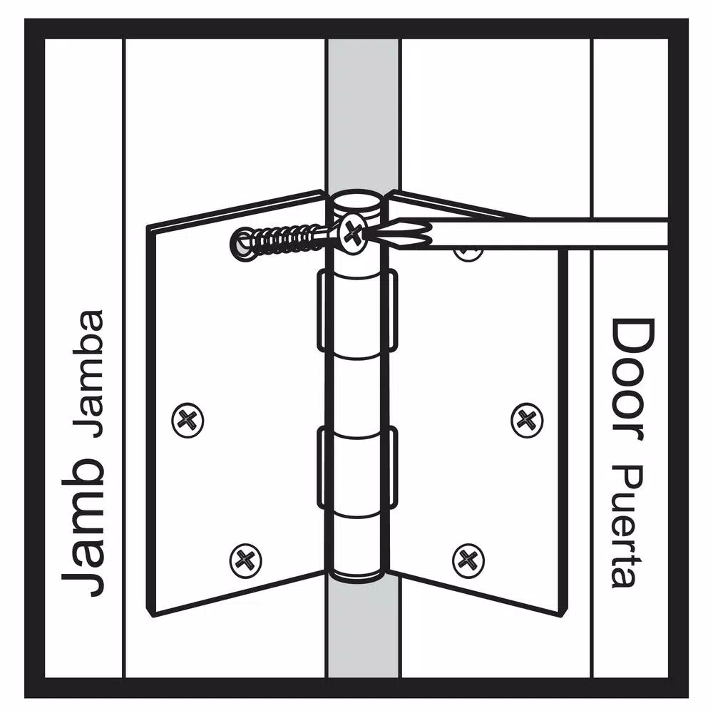 Everbilt 3-1/2 in. x 5/8 in. Radius Oil-Rubbed Bronze Smooth Action Steel Door Hinge