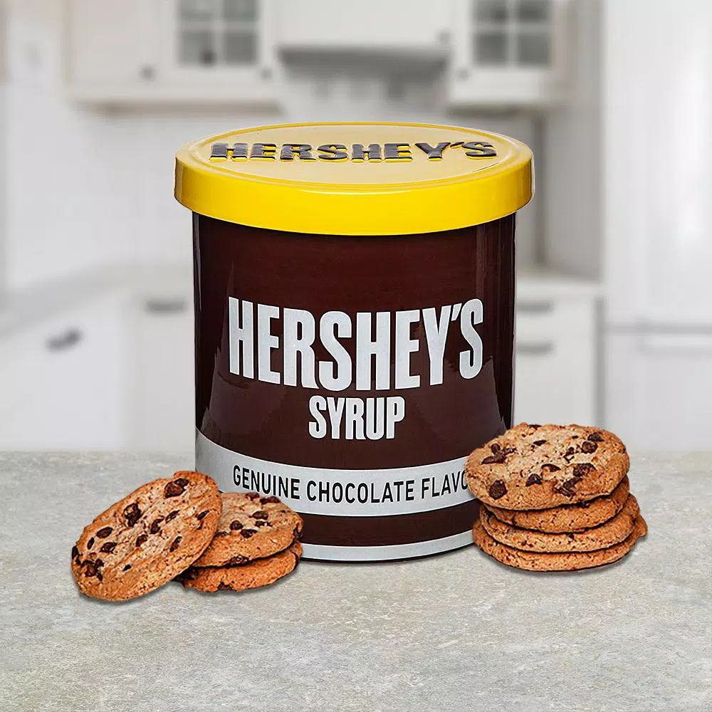 Godinger Hershey's Syrup Can Porcelain Cookie Jar