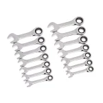 GEARWRENCH 14-Piece Stubby Combination Ratcheting Wrench Set, SAE & Metric thumbnail 1