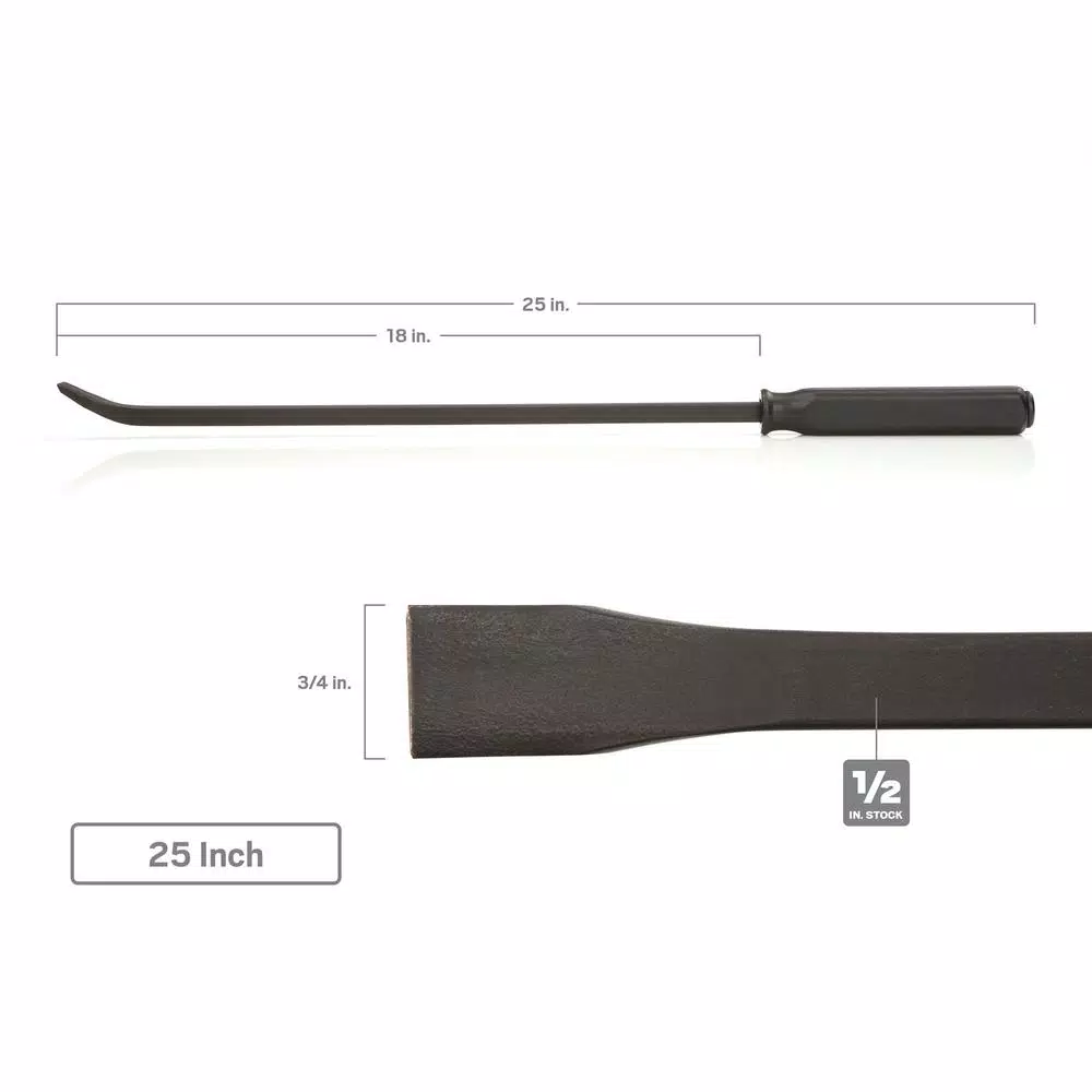 TEKTON 3-Piece Angled Tip Handled Pry Bar Set (17 in., 25 in., and 36 in.)