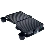 Chef Buddy 1400W Silver Non-Stick Panini Press and Countertop Grill thumbnail 2