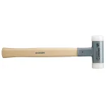 Supercraft Halder Supercraft 35 oz. Dead-Blow Hammer with Hickory Handle and Replaceable Nylon Face Inserts thumbnail 1