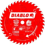 Diablo 6 in. x 40-Tooth Finish Saw Boss Circular Saw Blade, TiCo Carbide thumbnail 1