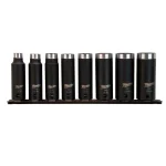 Milwaukee SHOCKWAVE 3/8 in. Drive SAE Deep Well Impact Socket Set, 8-Piece thumbnail 1