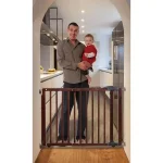 Dreambaby Nottingham Gro-Gate 29.5 in. Wooden Extendable Safety Gate, Cherry thumbnail 5