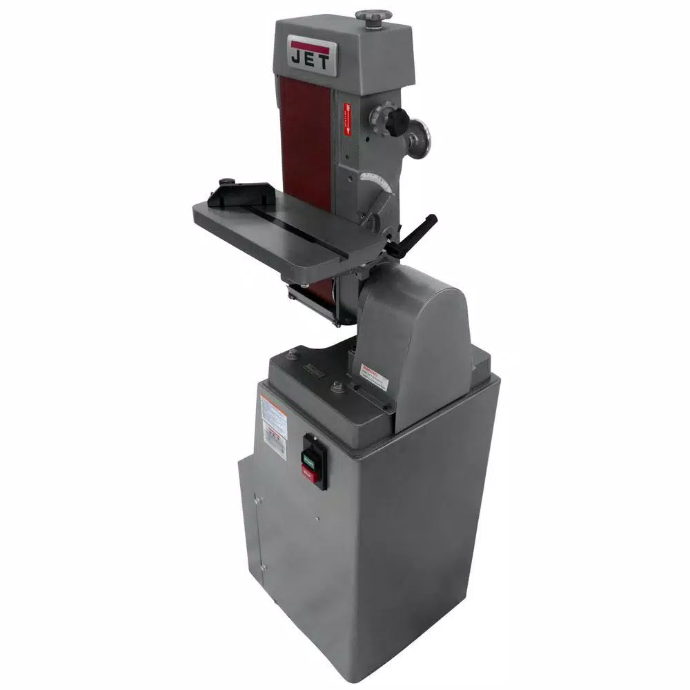 JET J-4300A 1.5 HP 6 in. x 48 in. Industrial Horizontal/Vertical Belt Sander with Closed Stand