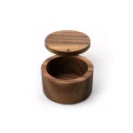 Ironwood Handcrafted Acacia Wood Salt Cellar with Swivel Lid thumbnail 2