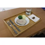 BergHOFF Eco-Friendly Bamboo Serving Tray, 17.5 in. Rectangle Tray for Breakfast in Bed and Coffee Tables thumbnail 3