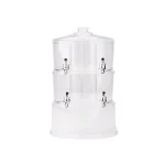 Mind Reader 2-Tier Stackable Beverage Dispenser, 4-Compartment 2-Gallon Drink Holder with Ice Compartments thumbnail 1