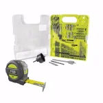 RYOBI 60-Piece Multi-Material Drill and Drive Bit Set with Bonus 25 ft. Tape Measure thumbnail 1