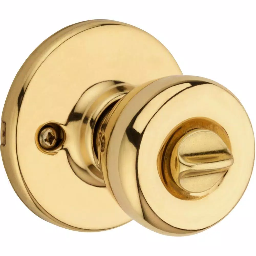 Kwikset Tylo Polished Brass Keyed Entry Door Knob