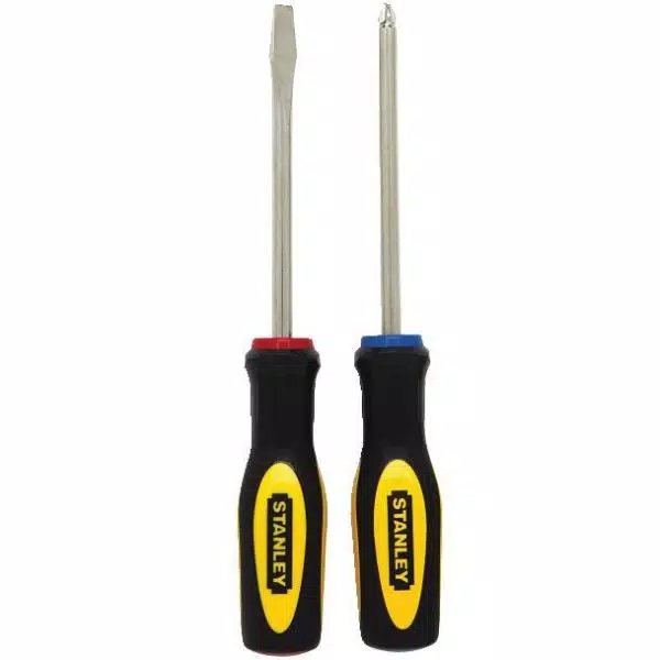Stanley 2-Piece Screwdriver Set, #2 Phillips and 1/4 in. Flathead, Alloy Steel