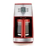 Hamilton Beach Ensemble 12-Cup Programmable Drip Coffee Maker, Red with Stainless Steel Accents thumbnail 1