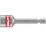 Hilti 3/8 in. x 2 in. Magnetic Nut Setter with 1/4 in. Hex Shank thumbnail 1