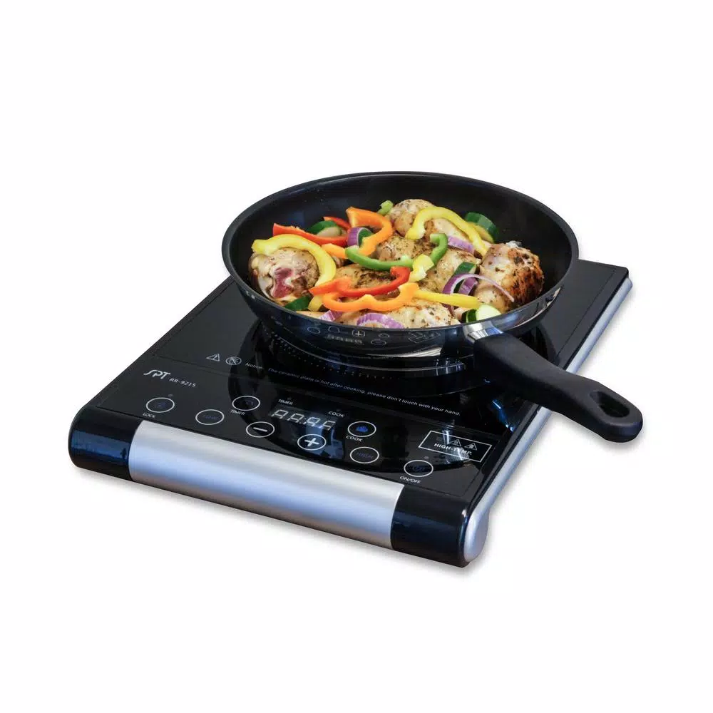 SPT 15 in. Single Burner Black Radiant Hot Plate with Temperature Control and LED Display