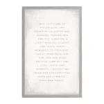 Petal Lane Home May This Home Be Filled Vintage Magnetic Memo Board with 2 in. Frame thumbnail 1