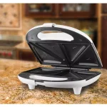 Brentwood Appliances TS-240B 750-Watt Dual Sandwich Maker, Nonstick, White thumbnail 6