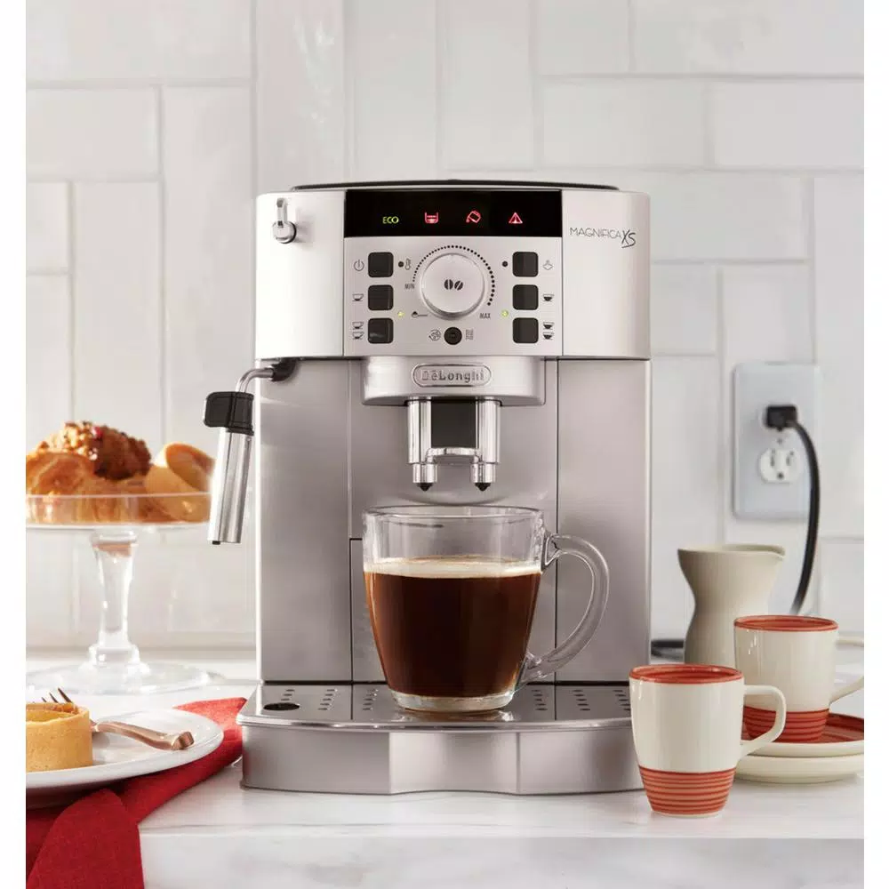DeLonghi De'Longhi Magnifica XS Compact Fully Automatic Espresso and Cappuccino Maker - Black and Silver