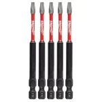 Milwaukee SHOCKWAVE Torx T15 3.5 in. Impact Duty Steel Screwdriver Bits, 5-Pack thumbnail 1