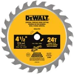 DEWALT Atomic 4-1/2 in. 24-Tooth Carbide Circular Saw Blade (5-Pack) thumbnail 2